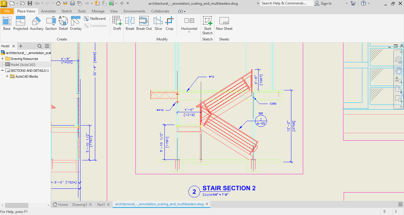 Interface Autodesk Inventor 2025