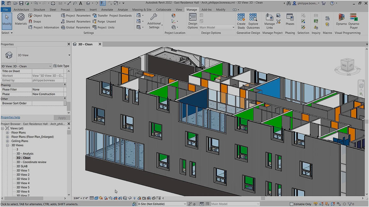 Interface Autodesk Revit 2023