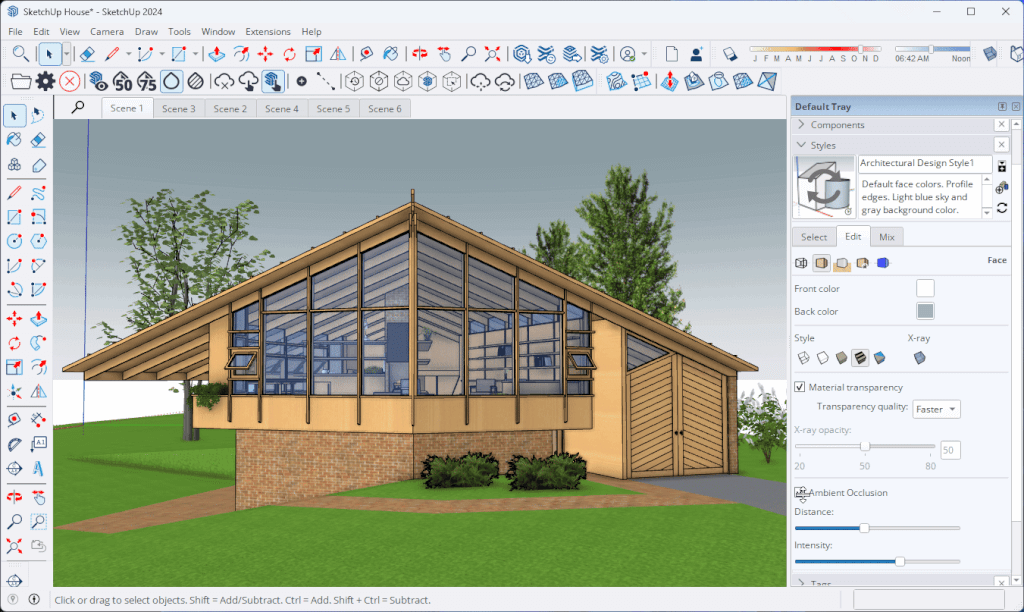 Interface SketchUp 2024