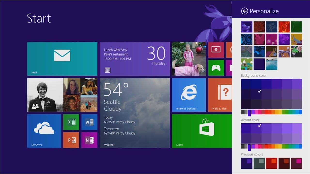 Interface Windows 8.1